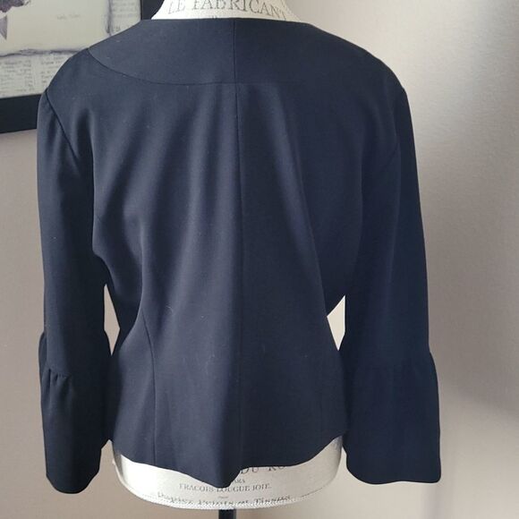 Apt 9 Black Retro Minimalist career Jacket - Picture 4 of 10